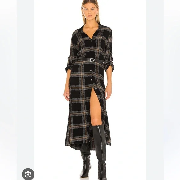 Anthropology Cloth & Stone Buttoned Duster/Dress - Picture 1 of 15